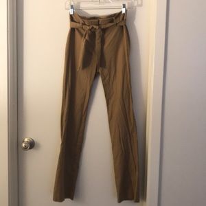 Ann Taylor Brown High Waist Trousers with Belt